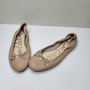 Sam Edelman Womens Nude Felicia Ballet Round Toe Flats Size 7.5